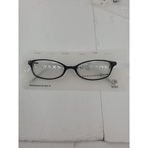 New Max Studio By Eye Q‎  MX102 Eyeglasses Fames Blue  48 16 135  Tortoiseshell - Picture 10 of 10